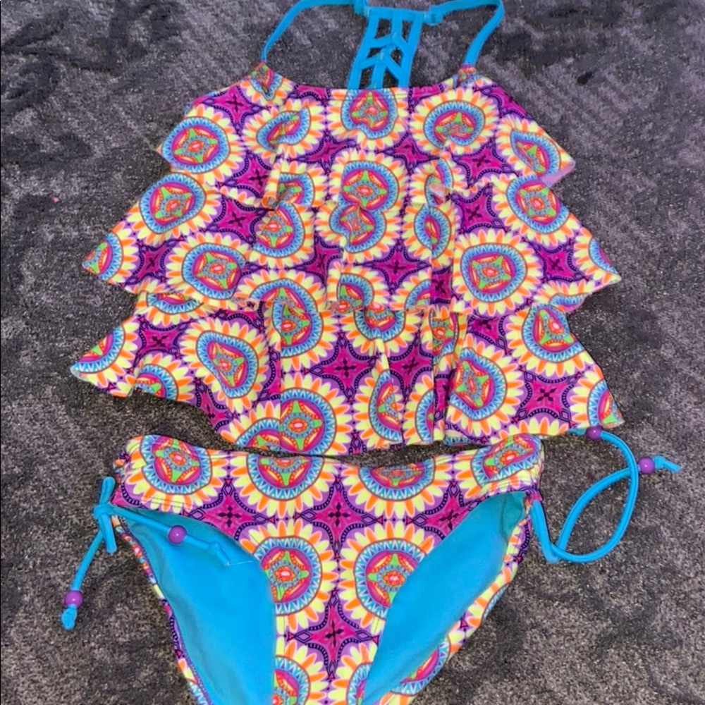 colorful justice tankini